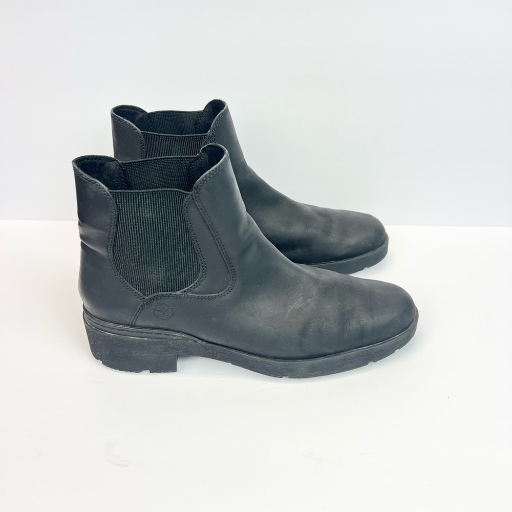 Timberland Chelsea Black Ankle A2ctc  Boots Bootie Women’s US 11 Euro 42 Leather